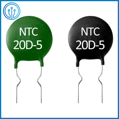 ترمیستور ضریب دمای منفی NTC 20D-5 20 اهم 20% 5mm 0.6A THT شعاعی