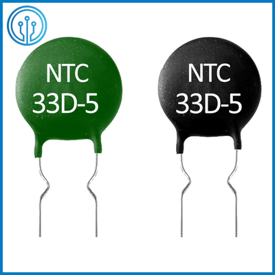 مقاومت ترمیستور NTC 33D-5 0.5A 33 اهم محدود کننده جریان هجومی سنسورهای دما 50D-5