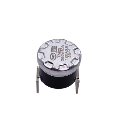 تنظیم مجدد اتوماتیک KSD301 Bakelite Thermal Switch TM22 ترموستات دو فلزی آلومینیومی بسته شده معمولی 10A 250V 120C