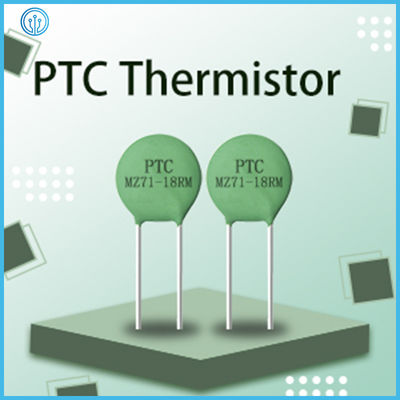 Degaussing MZ71 18OHM سرامیک PTC Thermistor 7.5MM ترمیستور ضریب مثبت