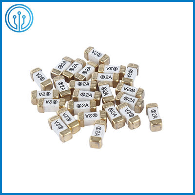 2-SMD Board Mount Mount Square Block Slow Blow Cartridge Surface Mount فیوز 6.3A 350V